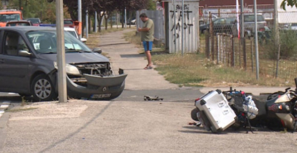 Udes na putu Brčko - Lončani, povrijeđen motociklista