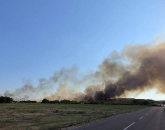 Požar na Švapskoj adi kod Bijeljine se razbuktao