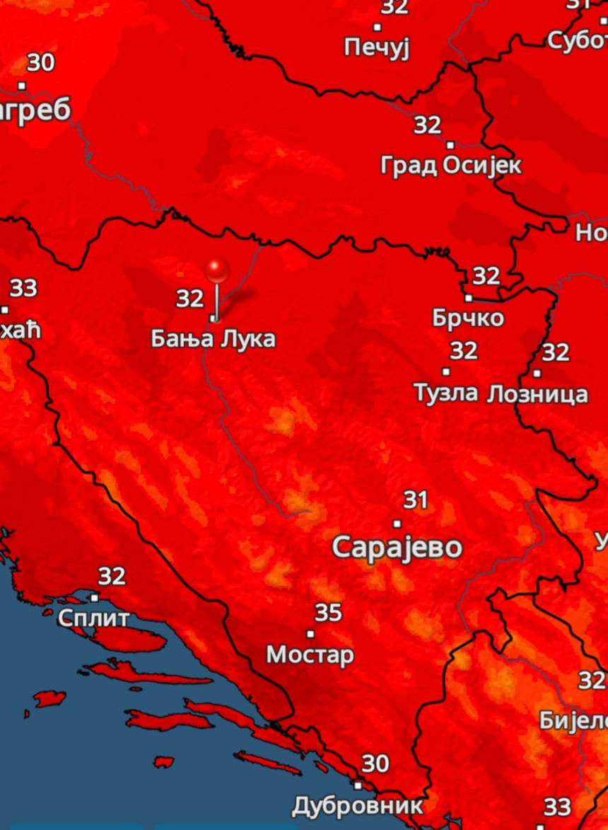 Метеоролози укључили црвени аларм, у петак велика врућина