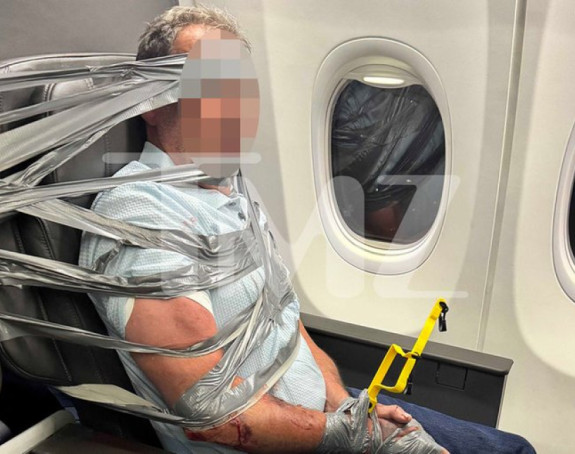 Agresivnog putnika zalijepili za sjedište u avionu (FOTO)