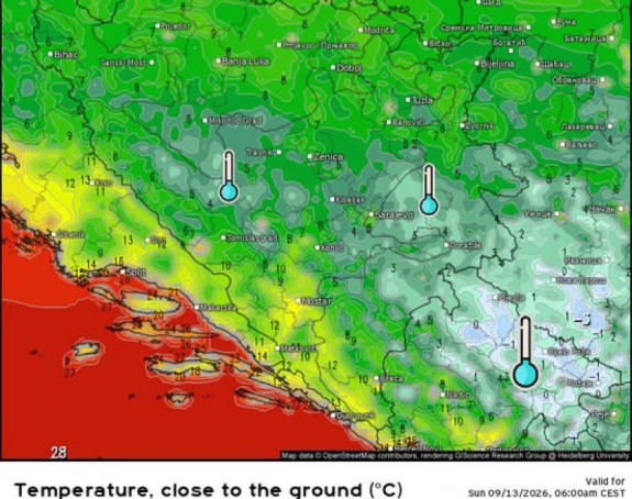 Jesen kuca na vrata: Kada stižu mraz i minus u region?