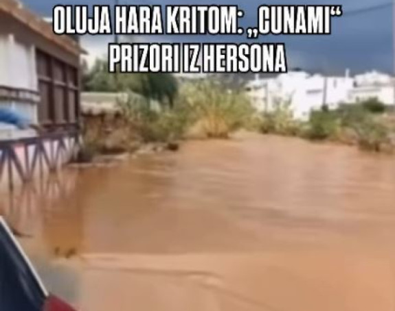 Olujno nevrijeme pogodilo grčko ostrvo Krit (VIDEO)
