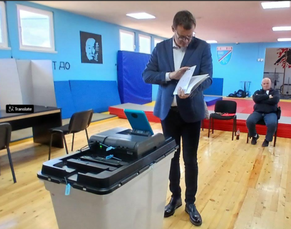 Marinko Božović glasao u Istočnoj Ilidži