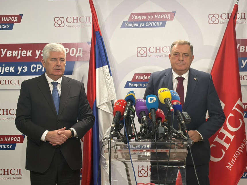Sastanak SNSD-a i HDZ-a u Banjaluci: Dodik i Čović poručili - nezaobilazan su faktor u formiranju vlasti