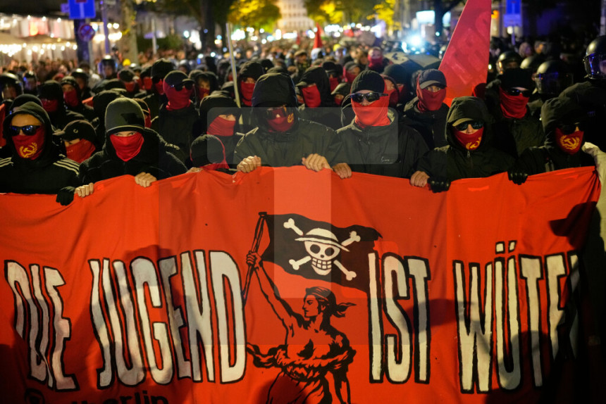 Neredi na protestima u Njemačkoj, 100.000 ljudi na ulicama