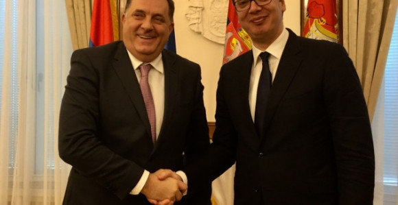Susret Vučića i Dodika u Beogradu