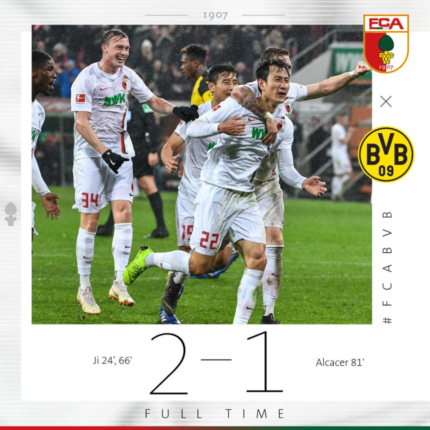 BL: Poraz Borusije u Augzburgu, na potezu Bajern!