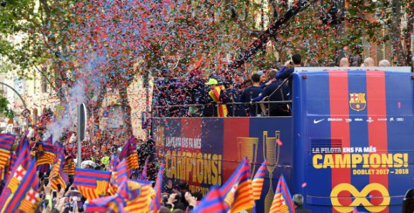 Video: Barsa proslavila duplu krunu i voljenog Inijestu!