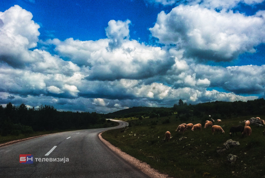 Danas suvo, mogući odroni
