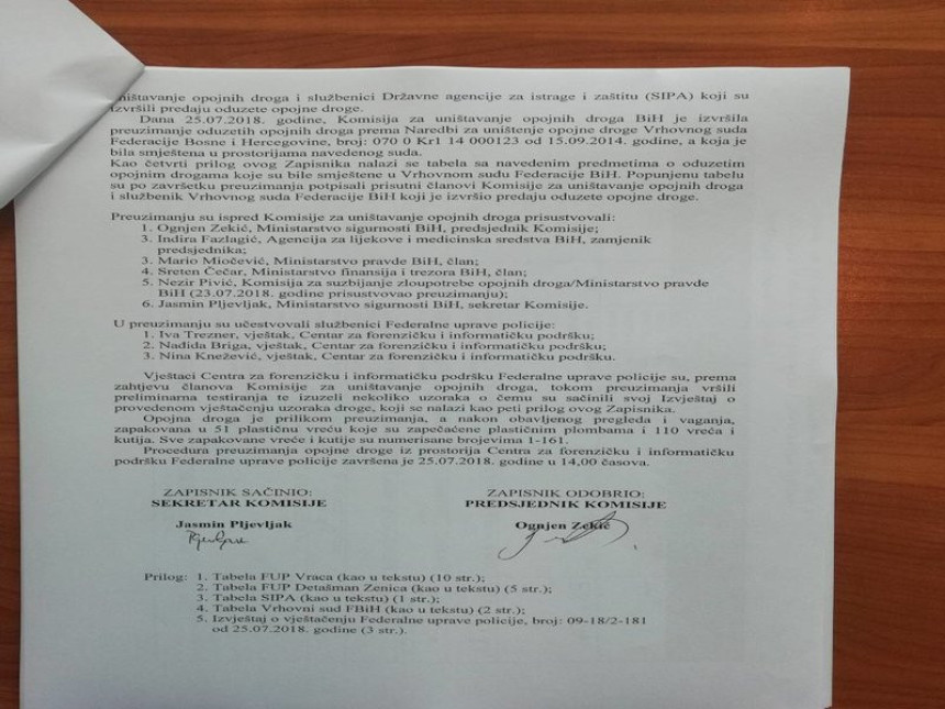 Lukač kaže 700 kg a Vuković 0,3 kg?!