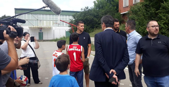 I klinci u Zvezdinim dresovima došli da vide Bogdana!