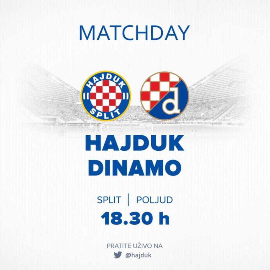Hajduk srušio Dinamo u hrvatskom derbiju!