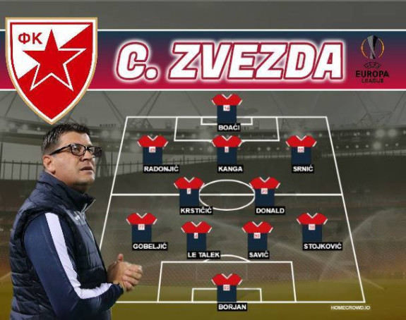 LE: Crvena zvezda - tim za Arsenal...