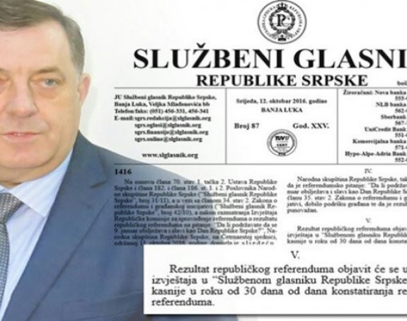 Milorad Dodik poništio rezultate referenduma 