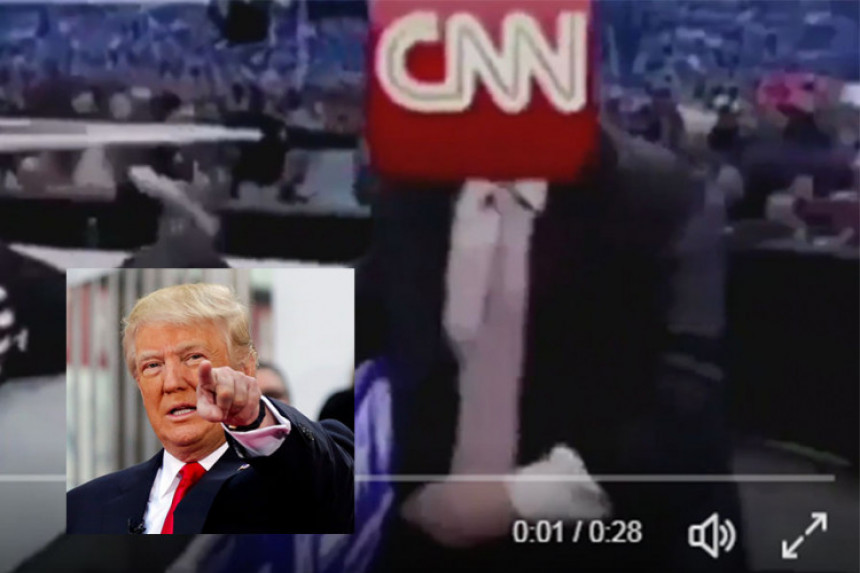 Tramp na snimku ''prebija'' CNN