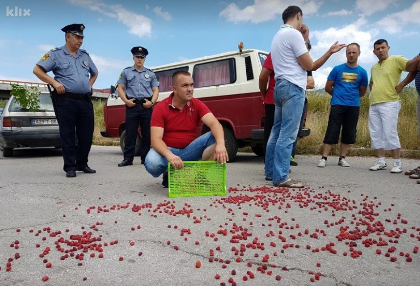 Protest malinara u Zenici