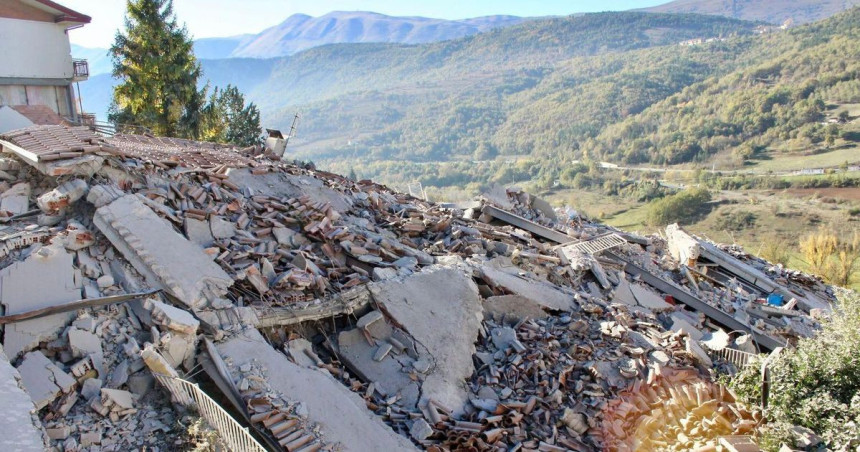 Тло у Италији потонуло 70 цм од земљотреса