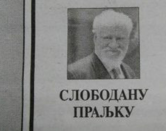 U Glasu Srpske čitulja Praljku