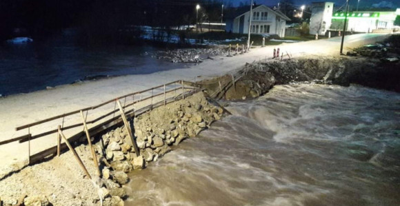 Bugojno: Izlila se rijeka Vrbas 