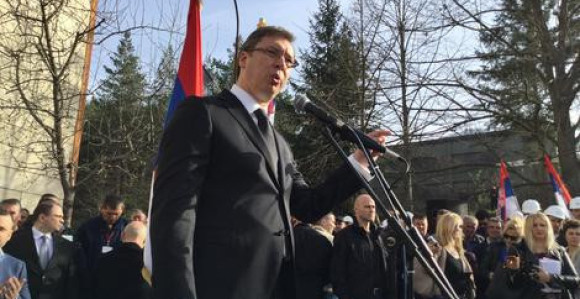 Vučić na Kosmetu: Bombu su bacili Srbi