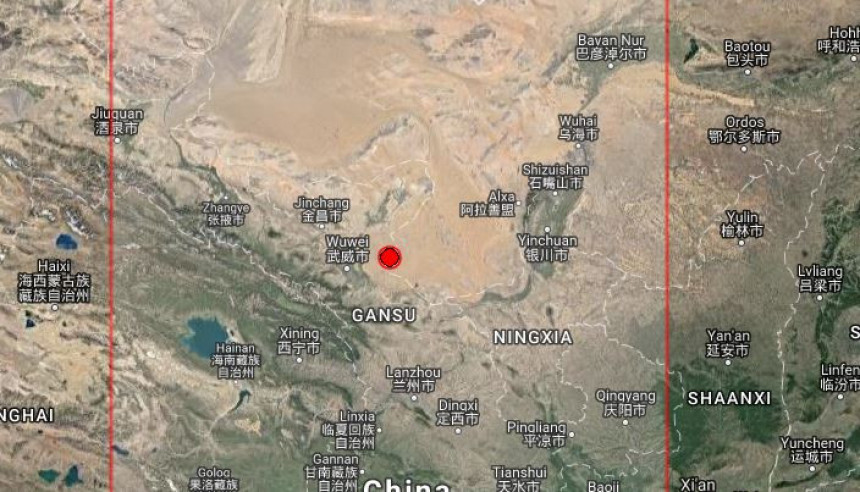 Zemljotres od pet stepeni u Kini. 