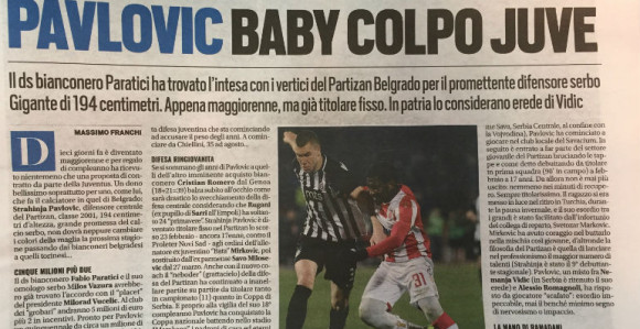 Šapčanin - iz Partizana u Juventus!