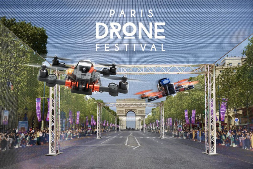 Festival i takmičenje dronova na Šanzelizeu