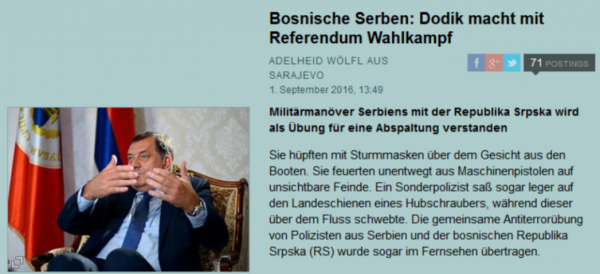 "Bankrot, zato Dodik igra na kartu etnonacionalizma"