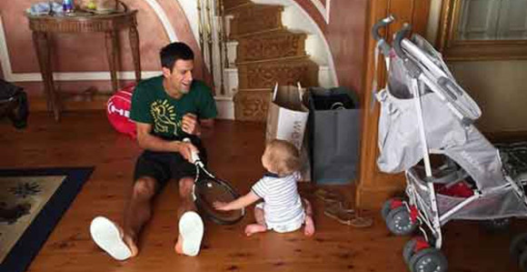 Novak želi da se igra sa sinom, a ne s rivalima...!