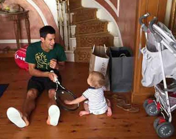 Novak želi da se igra sa sinom, a ne s rivalima...!
