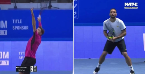 Brizbejn: Troicki "ispustio" Vavrinku u prvom setu!