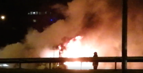 Izgorio autobus u Beogradu