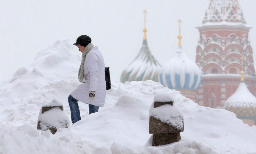 Rekordna visina snijega u Moskvi