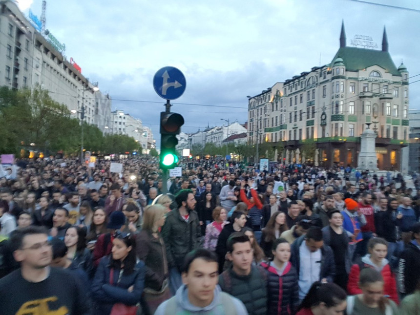 Završeni protesti u Beogradu