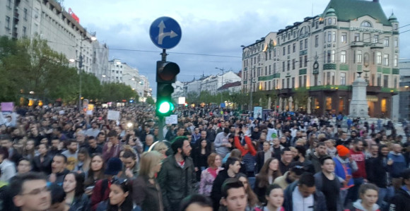 Završeni protesti u Beogradu