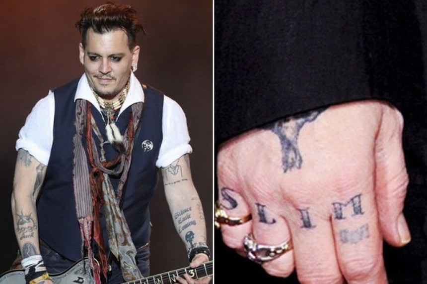 Џони Деп преправио тетоважу посвећену Амбер