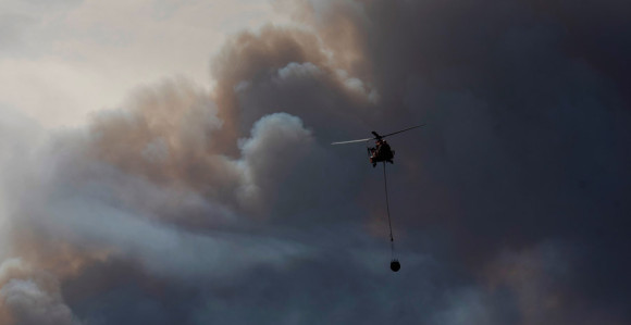 Евакуисано село на острву Евија