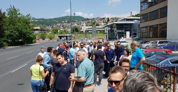 Radnici Aluminija pred Vladom FBiH