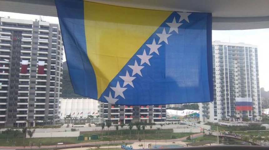 Svečano podizanje zastave BiH u Olimpijskom selu!