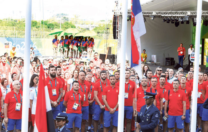 Rio - Podignuta srpska zastava, prisustvovao i Beker!