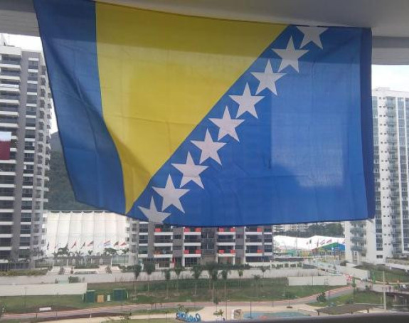 Svečano podizanje zastave BiH u Olimpijskom selu!