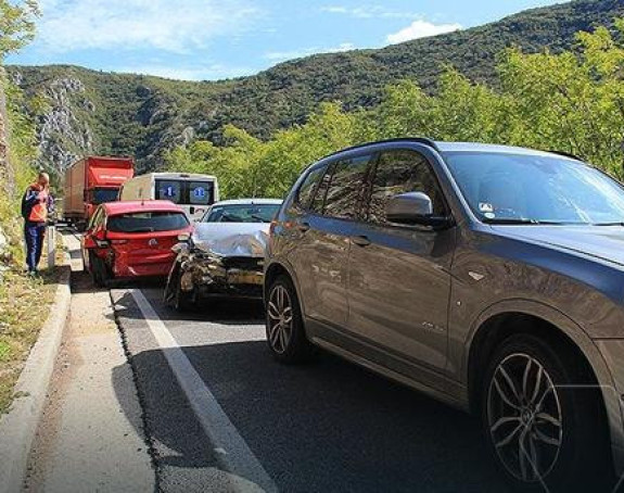 Lančani sudar kod Konjica: