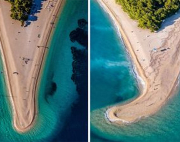 Vjetar "okrenuo" najljepšu plažu