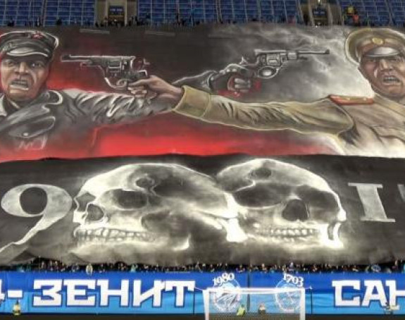 Navijači Zenita podsjetili na Oktobarsku revoluciju