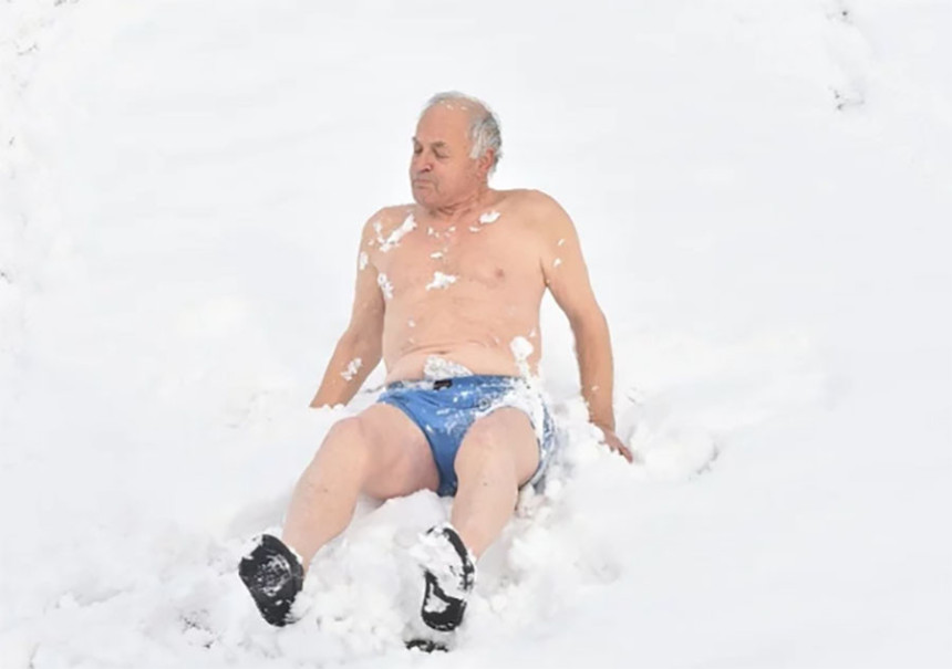 Plivao u Bosni, pa legao u snijeg