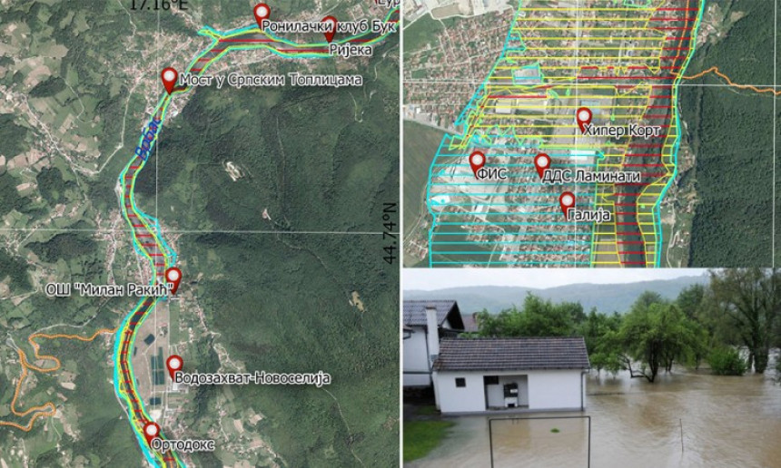 Поплаве: Критичне тачке у Бањалуци