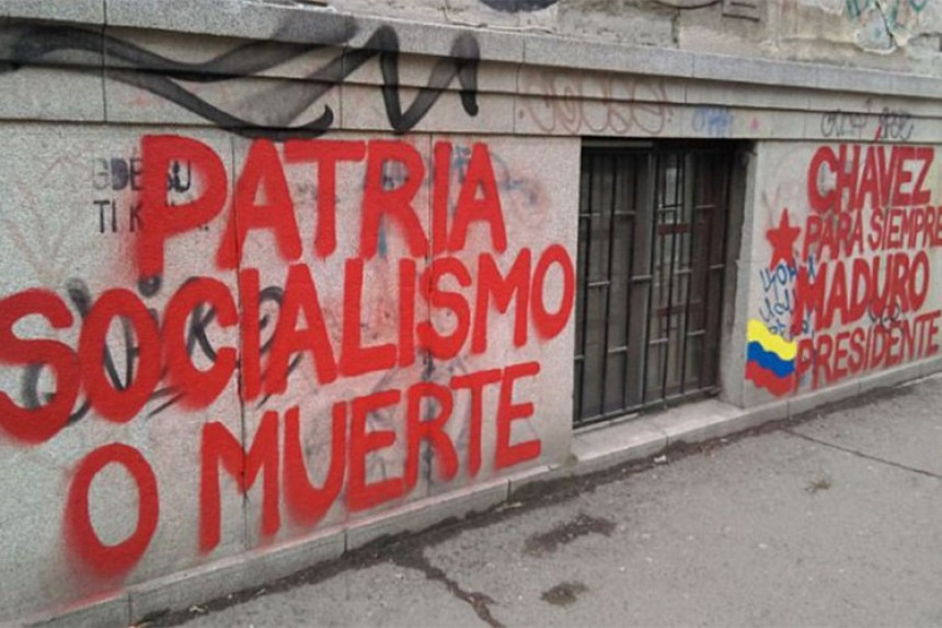 N. Sad: Grafiti podrške Maduru