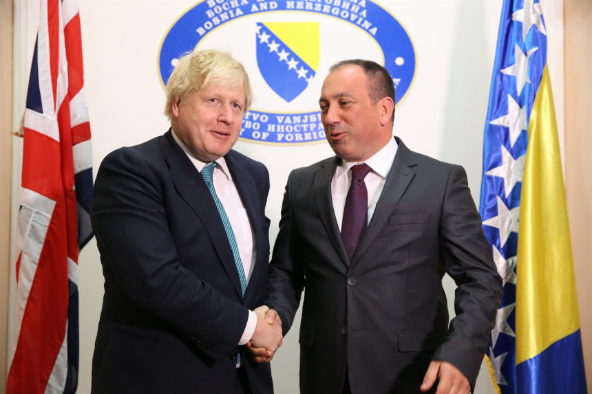 Boris Džonson u posjeti BiH