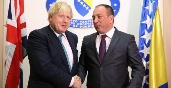 Boris Džonson u posjeti BiH
