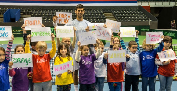 Đoković sa mališanima: Sport znači zdravlje!